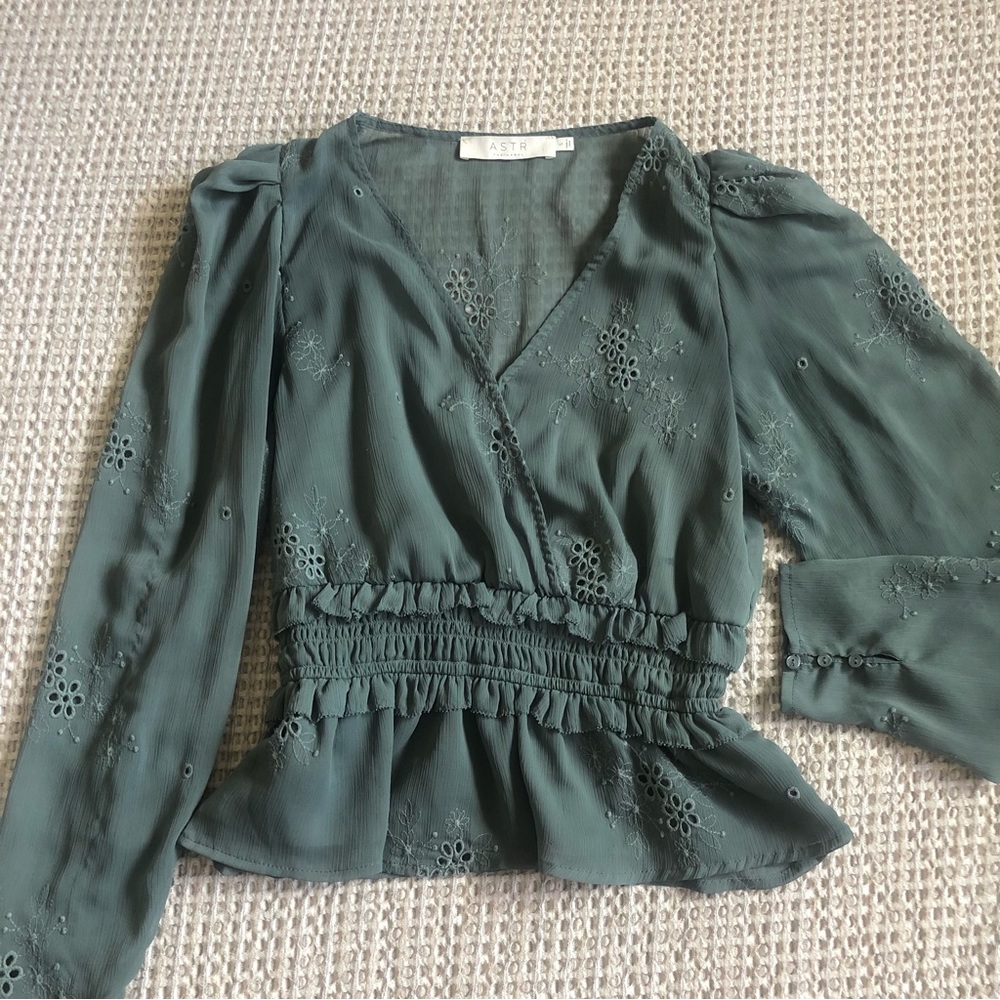 ASTR The Label — Sage Blouse